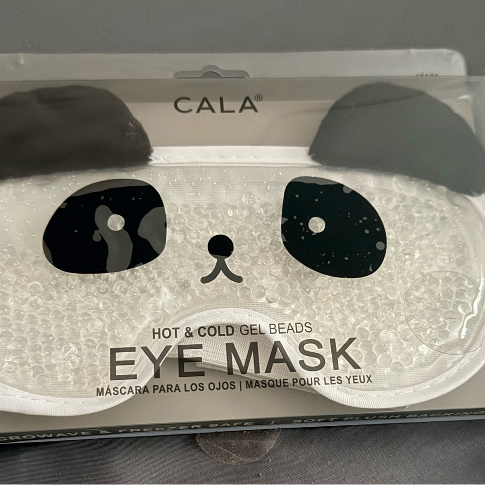 CALA Black and White Panda Eye Mask NWT